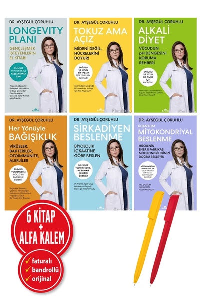 Kronik Kitap Alfa Kalem+ AYŞEGÜL ÇORUHLU 6 Kitap Set (Kuantum Mitokondriyal B...