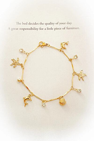 roshel Sea Figured Gold Color Bracelet