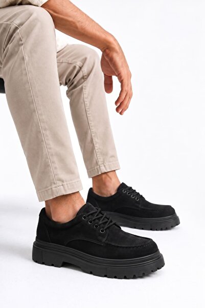 Zerenyus Zrj-T13 Premium Nova Lace-Up Men's Casual Classic Shoes - Suede Black