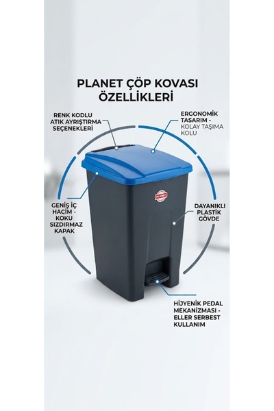 PEDALLI 50 LT ÇÖP KOVASI
