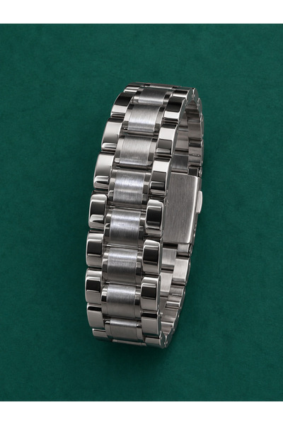Stainless steelss 5 Link %100 Dolu Paslanmaz Çelik Premium Saat Kordonu 22mm
