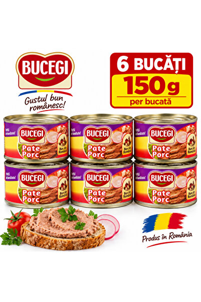 Bucegi Pate de Porc 6x150g