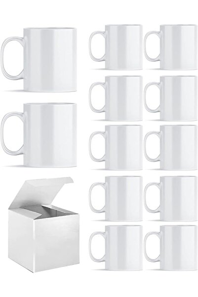 GENERAL ABBSH Sublimation Mugs, White Sublimation Coffee Mugs Tazas for Subli...