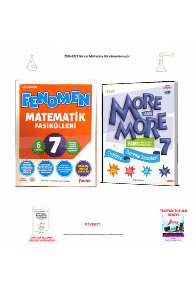 Fenomen Yayıncılık 2026-2027 7. Sınıf Matematik Fasikülleri + Selfie Test 7’d...