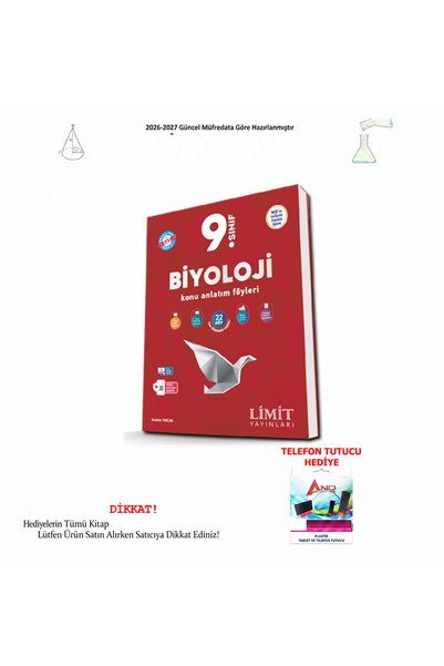 Limit Yayınları 2026-2027 9. Sınıf Biyoloji Konu Anlatım Föyleri
