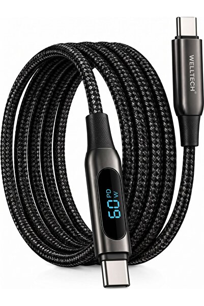 WELLTECHINTERNATIONAL WELLTECH DIGIT21 Type-C Zinc Cable, Durable USB Type-C ...