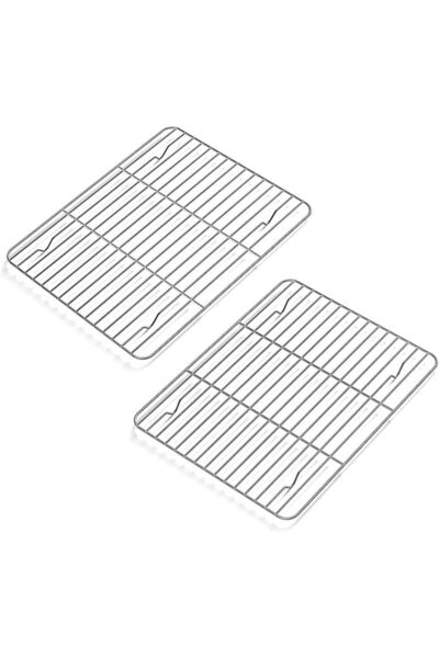 SYOSI 2 Pack Cooling Rack for Baking Stainless Steel, Heavy Duty Wire Rack Ba...