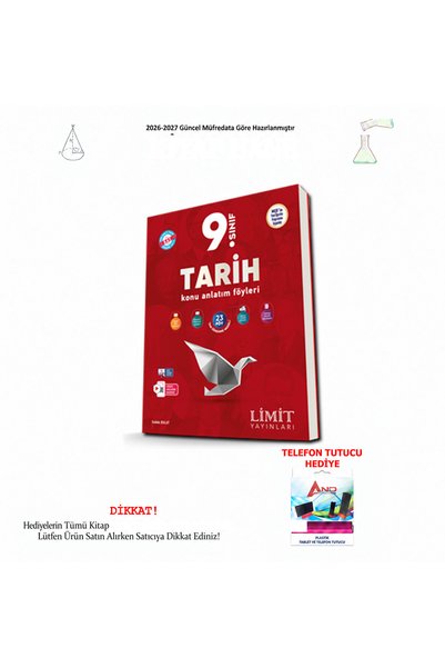 Limit Yayınları 2026-2027 9. Sınıf Tarih Konu Anlatım Föyleri