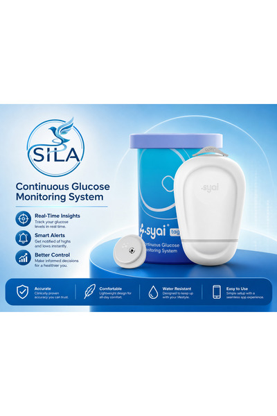 Syai Tag 3 Packs of Sensi-Care Syai Continuous Glucose Monitoring System (Syai System) ®   Tag for Monitoring Glucose.