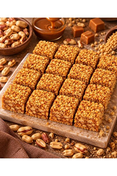 Karamelli Yer Fıstıklı Baklava Lokum 1 KG