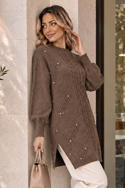 benguen Stoned Knitwear Sweater K6040 Mink