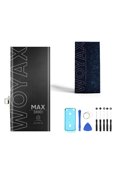 woyax iPhone 16 Batarya 3890mah Premium Yüksek Kapasite Pil