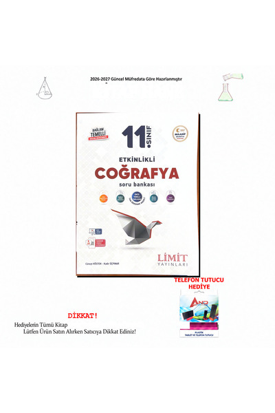 Limit Yayınları 2026-2027 11. Sınıf Coğrafya Etkinlikli Soru Bankası