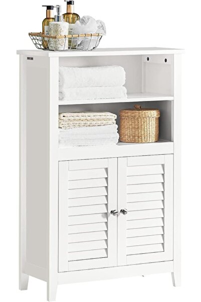 sobuy Bathroom Cabinetدولاب تخزينStorage Cupboard دولاب حمامwith Double Doors...