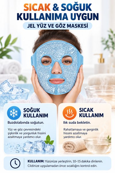 Much and More Mavi Boncuk Dokulu Yumuşak Kumaşlı Canlandırıcı Sıcak Ve Soğuk ...