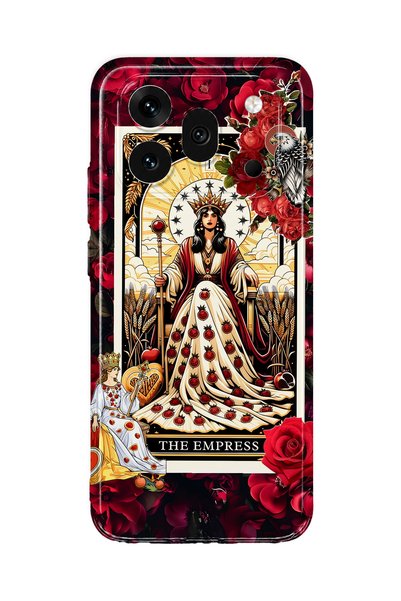 FLAMENKO Honor 600 Pro Compatible Empress Tarot Pattern Transparent Phone Case