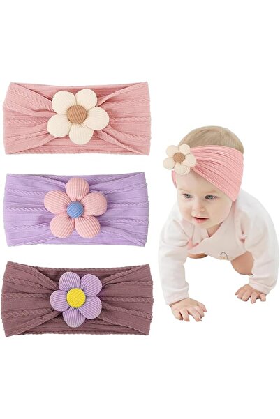 Hannea ® Baby Headbands Stretchy Cute Flower Babys Hairband Set for Girls Hea...