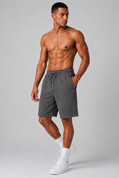 SURMARİ Comfortable Fit Unisex Shorts in Black, Grey, Navy Blue, Anthracite a...