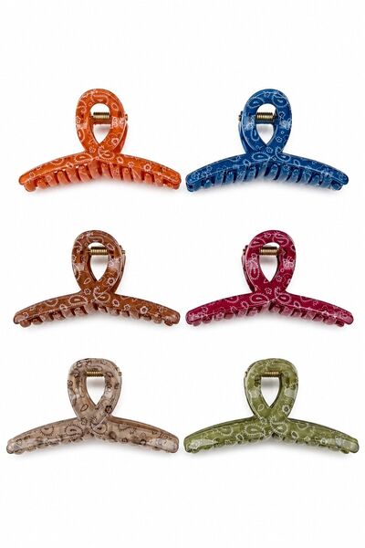 nesdesignn Patterned Bowknot Buckle — Orange