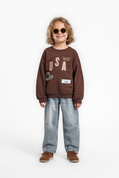HAUSEkids بدلة إيليت ويسلي للأولاد من عمر 1-5 سنوات - بني