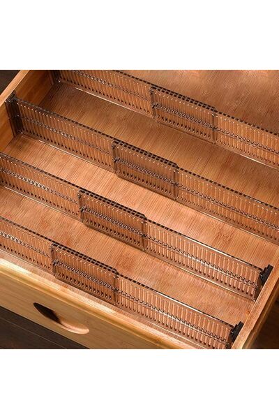 X SPRING Drawer Dividers, 4 Piece Adjustable Dresser Dividers for Drawer Orga...