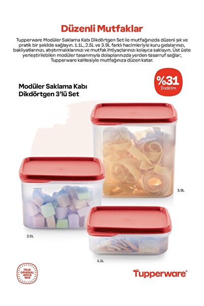 Tupperware Square Storage Set