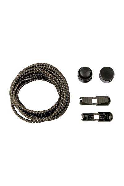 Crisalida Set 2 sireturi elastice reflectorizante Crisalida, lungime 120 cm, Kaki