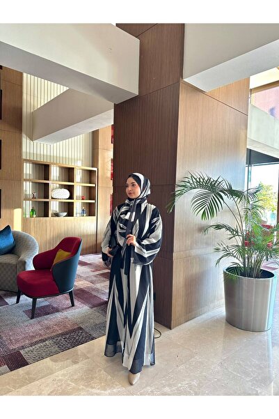 Yeşil Şallı Abaya