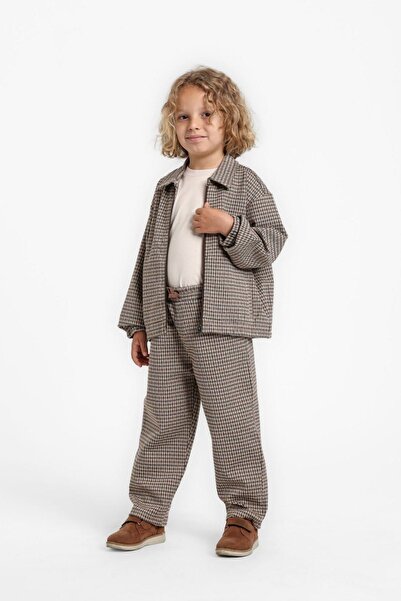 HAUSEkids 1-5 Years Old Luca Valentino Boy's Suit-Latte