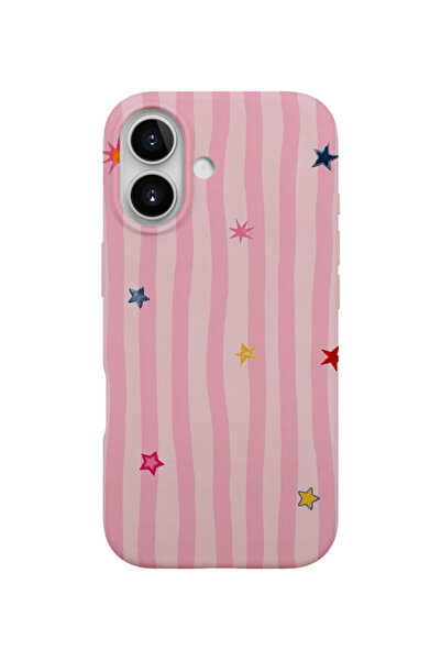 farifra iPhone 16 Uyumlu Desenli Silikon Lansman Telefon Kılıfı _M018PEMBE.png