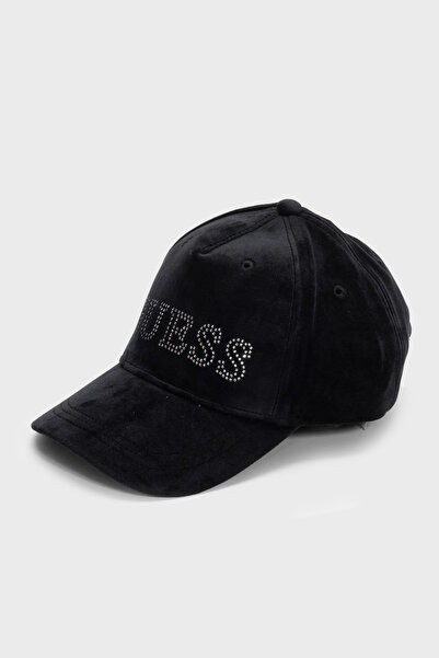 Guess Hat with Stone Logo Aw5640Pol01 Women's Hat Aw5640 Pol01 Bla