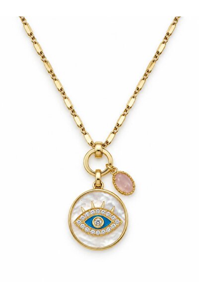 CHARMLUCKY ÖZEL SERİ MAVİ GÖZ-CHARM UZUN KOLYE
