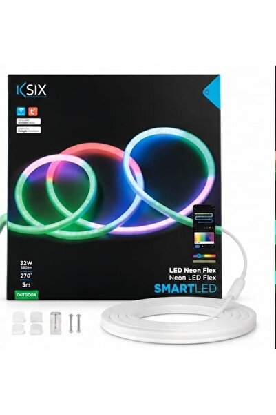 KSIX SmartLED RGB LED strip, Wi-Fi and Bluetooth, 5 m, IP65, 32 W, Alexa and ...