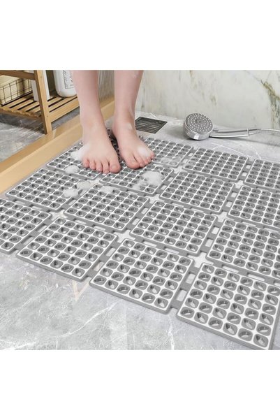 AZONEE Shower-Mat, with Suction Cups and Drain Holes, Non-Slip Shower Mats fo...