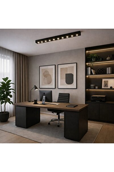 SELEXMO Proiector LED Liniar Aplicat Grila 15W, Lumina Neutra 4000K, 10 surse...