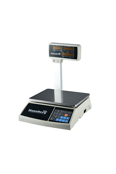 Hausberg Cântar electronic comercial portabil HB-6062, 40 kg, diviziune 2 g, ...