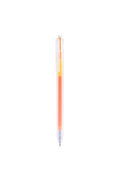 Deli Gel Pen with Mechanism 0.5mm Light Orange