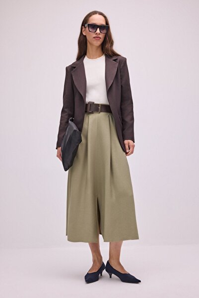 Touché Privé High Waist Belt Detail Skirt