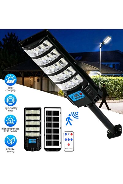 gaman 120 Watt Güneş Enerjili Solar Sokak ve Bahçe Lambası - Kumandalı,Hareke...