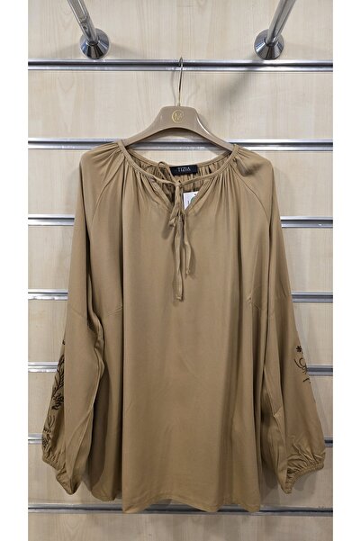 trendbysena Blouse with Embroidered Sleeves Viscose