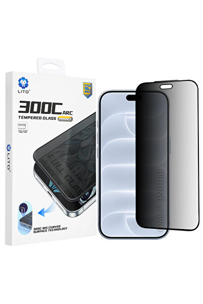 Lito Folie Telefon pentru iPhone 18 Pro, D+ Max Privacy 300c, Sticla Securiza...