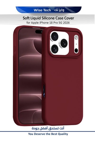 Wtech Apple iPhone 18 Pro 5G 2026 Luxury Premium Quality Liquid Silicone Case...