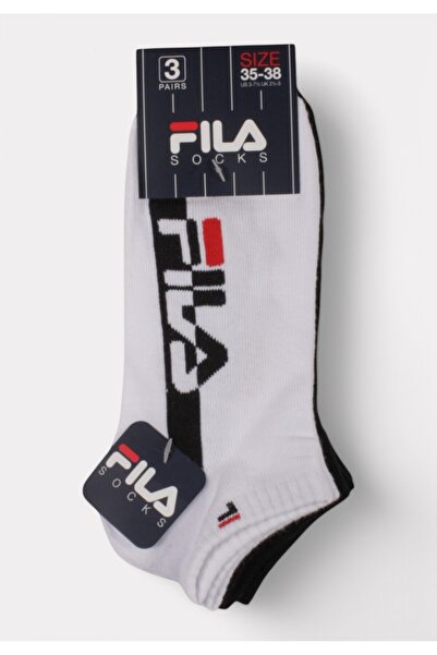 FILA Παιδικές Κάλτσες – Logo Σχέδιο σε Άσπρο/Μπλέ - Πολύχρωμο