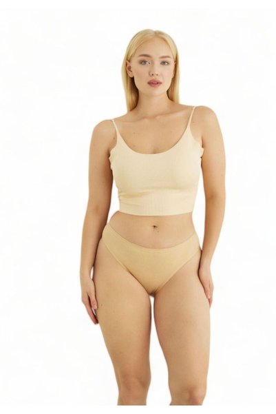 SeXen Σλιπ Mini μονόχρωμο Beige Aurelia σε οικονομική συσκευασία 5 Τεμ. - Μπεζ