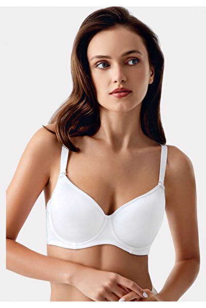 NEWBRA LINGERIE New Bra Λευκό Κομψό Σουτιέν Χωρίς Ενίσχυση για B, C & D Cup |...
