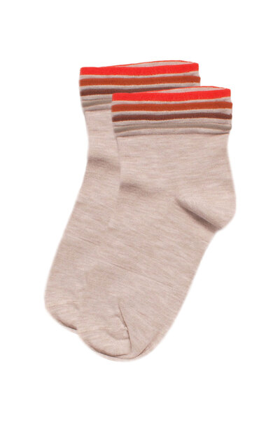 Pro Socks Κάλτσες γυναικείες Modal Soft ημίκοντες Colors - Μπεζ