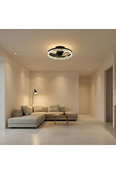 SELEXMO Lustra LED VEYA cu Telecomanda, 38W, D50cm, Lumina Rece/Neutra/Calda,...