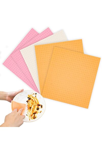 ECVV ® 5-Piece Pack of Multi-Purpose Absorbent Sponge Cloth Wipes | Quickly S...