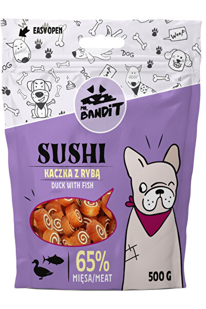 Other Recompense pentru caini Mr. Bandit SUSHI, rata si peste, 80g