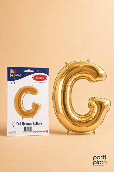 He2 Balloons Gold Foil Balloon Letter g 16 Inch 40 Cm, Gold Color Name and Bi...